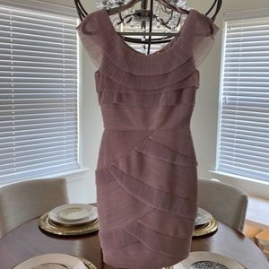 BCBG MAXAZRIA dress in taupe/ mauve color